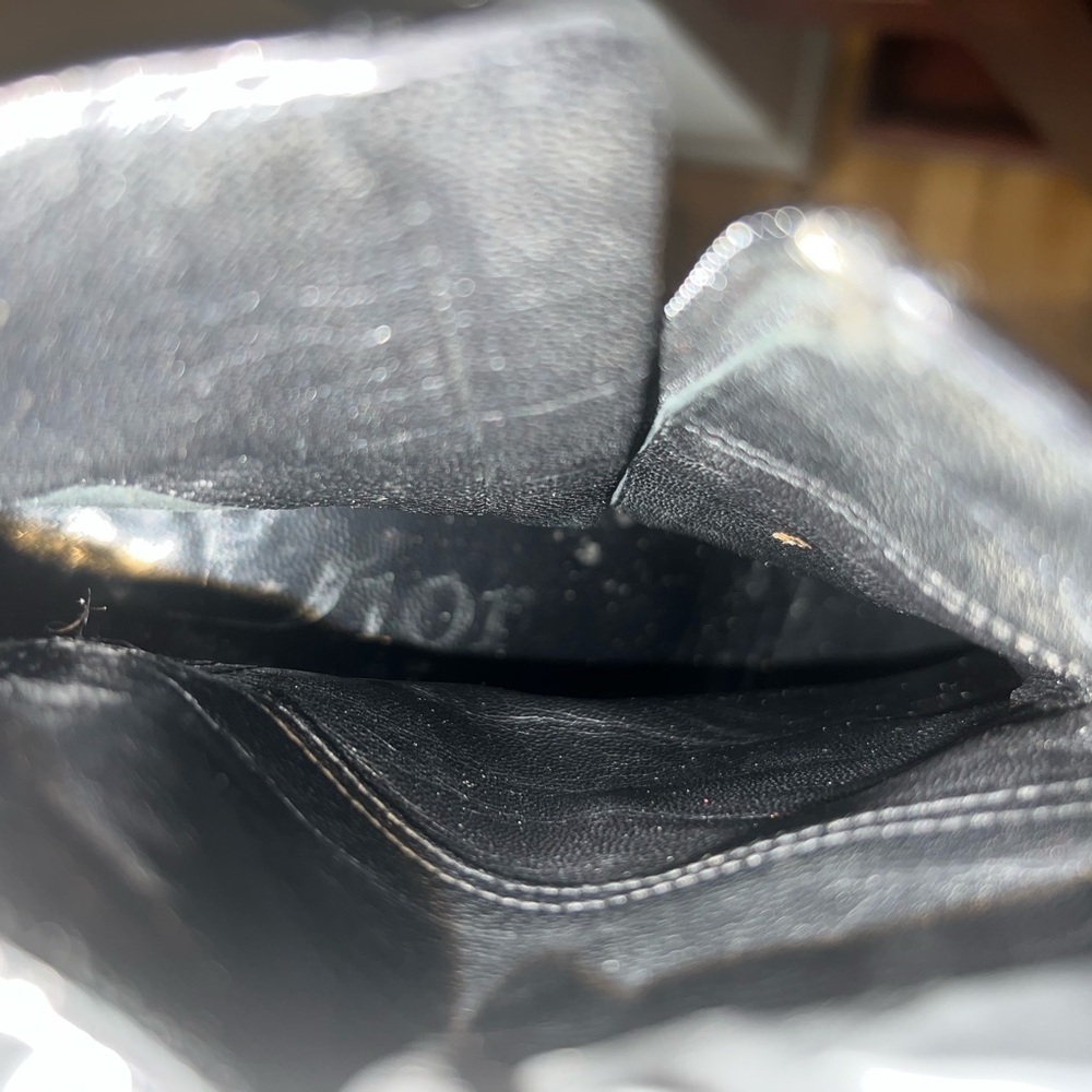 Dior Black Boots with Silver Logo Detail - Picture 8 of 8